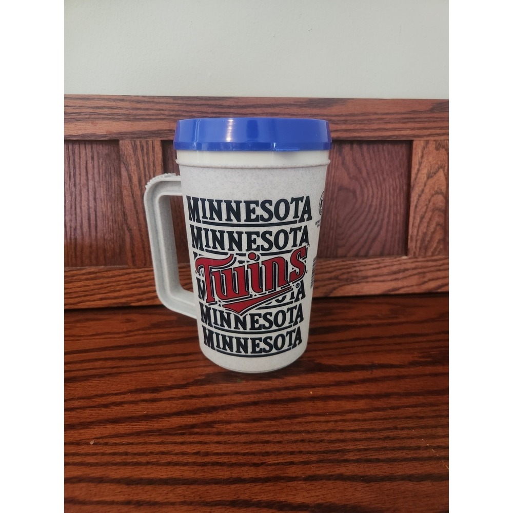Vintage Minnesota Twins Plastic Cup With Lid Genuine Merchandise MLB